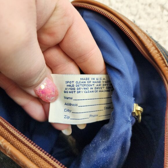 Vintage Tapestry Crossbody Shoulder Handbag Purse Irish Setter Hunter Plain - Picture 8 of 10